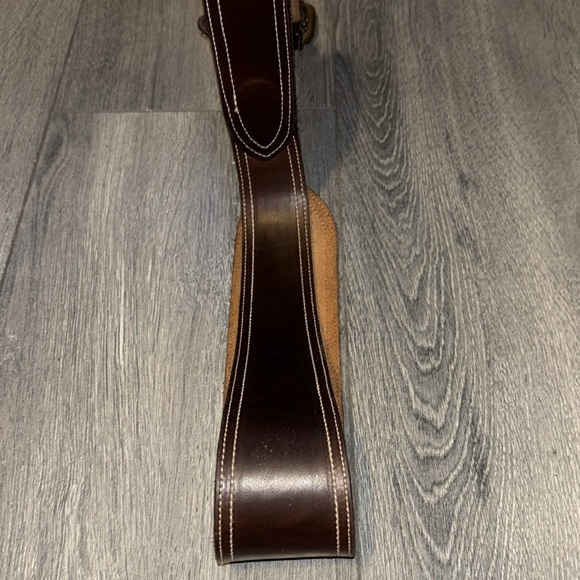 Vintage Joan & David Dark Brown Leather Belt Size L main image 8